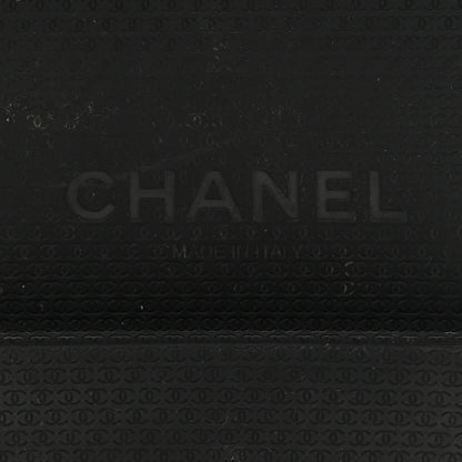 Chanel Lambskin Calfskin Quilted Knit Womens High Boots 39.5 Black 7 of 10