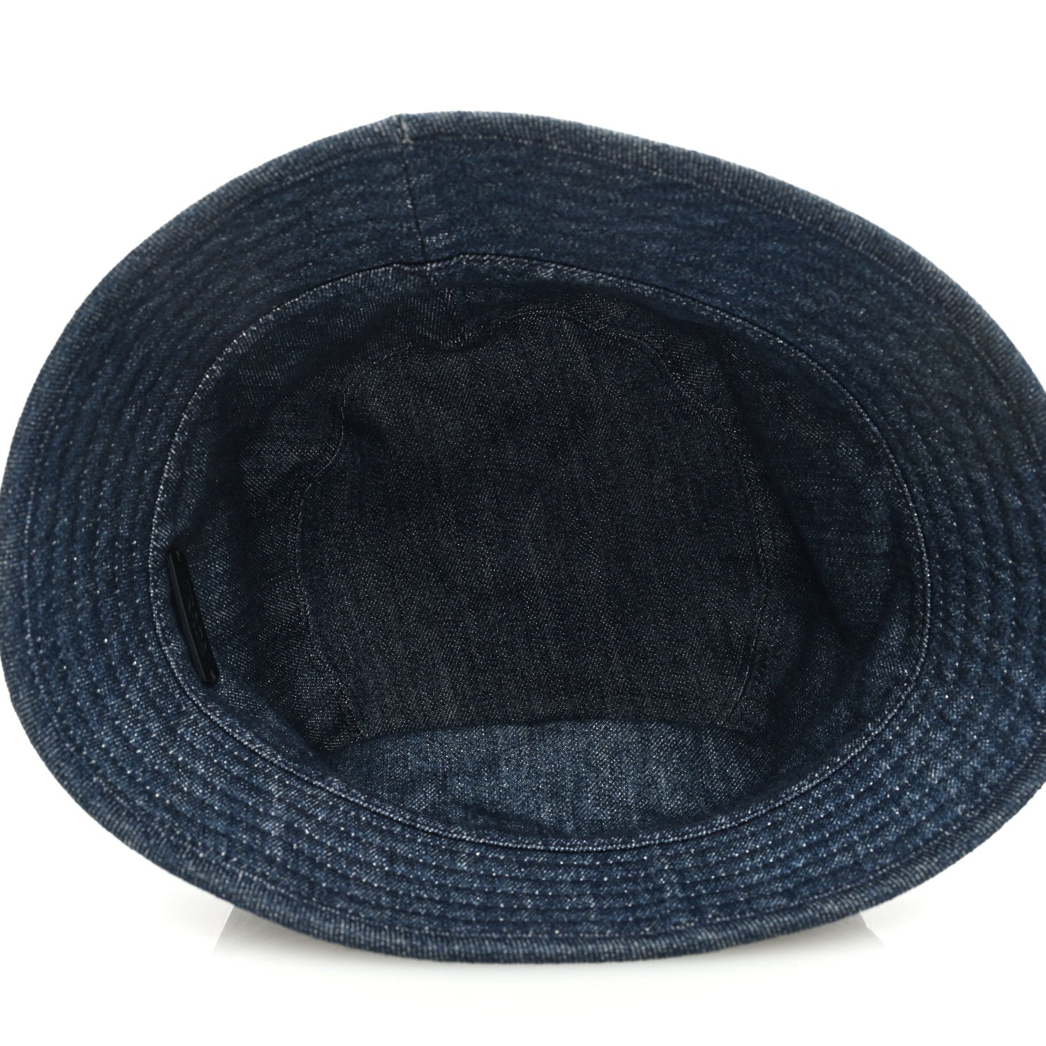 Prada Denim Re-Nylon Reversible Bucket Hat Blue Black 11 of 12