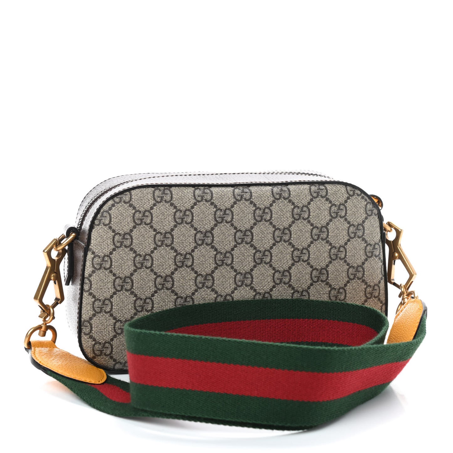 GG Supreme Monogram Web Neo Vintage Shoulder Bag Beige New Acero Crop