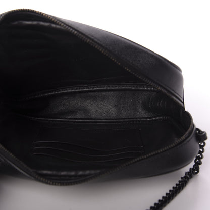 Saint Laurent Grain De Poudre Matelasse Monogram Mini Lou Camera Bag Black 5 of 9