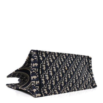 Christian Dior Oblique Medium Book Tote Blue Multicolor 4 of 13