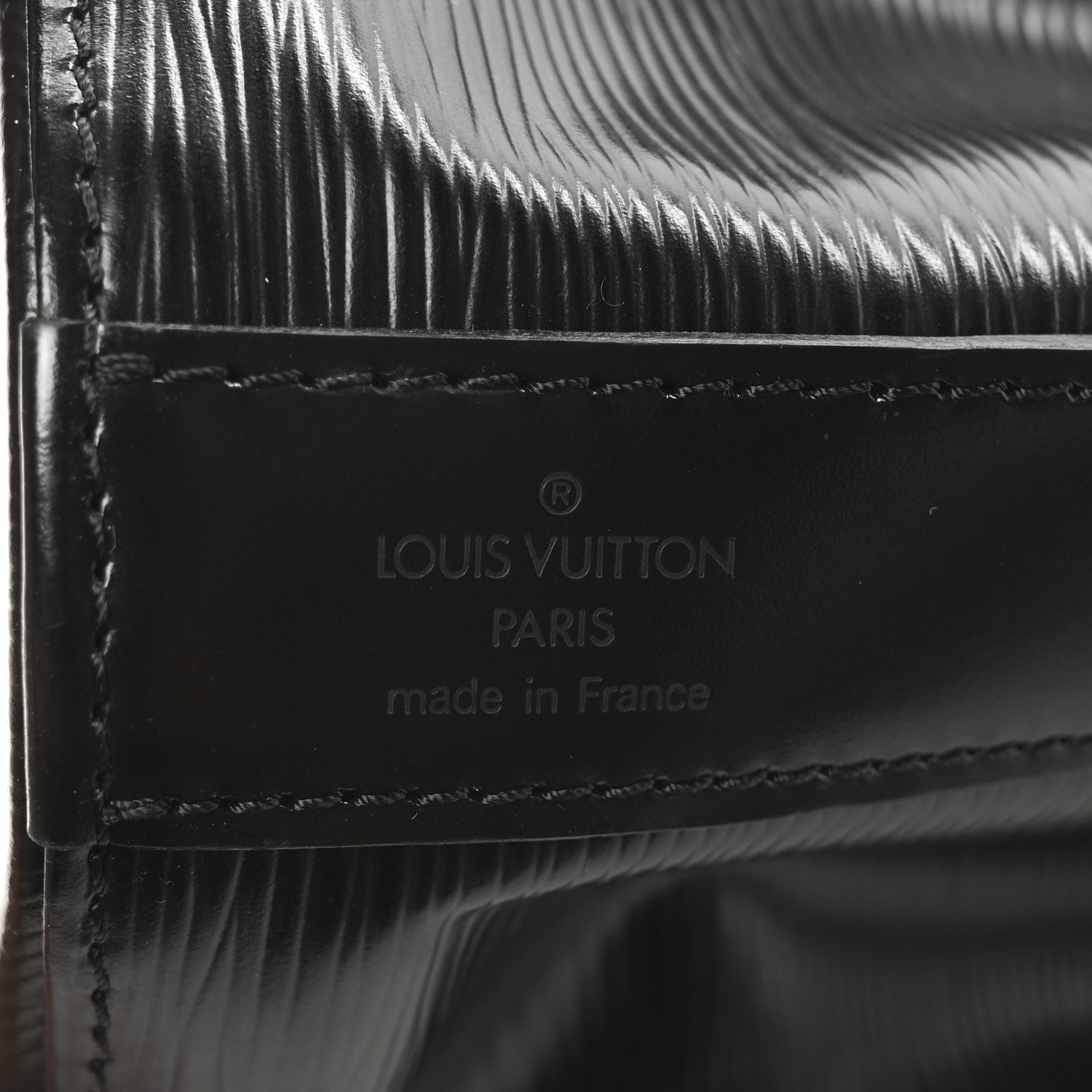 Louis Vuitton Epi Sac D'Epaule GM Black 6 of 9