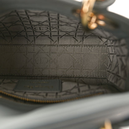 Christian Dior Lambskin Cannage Mini Lady Dior Grey 5 of 9