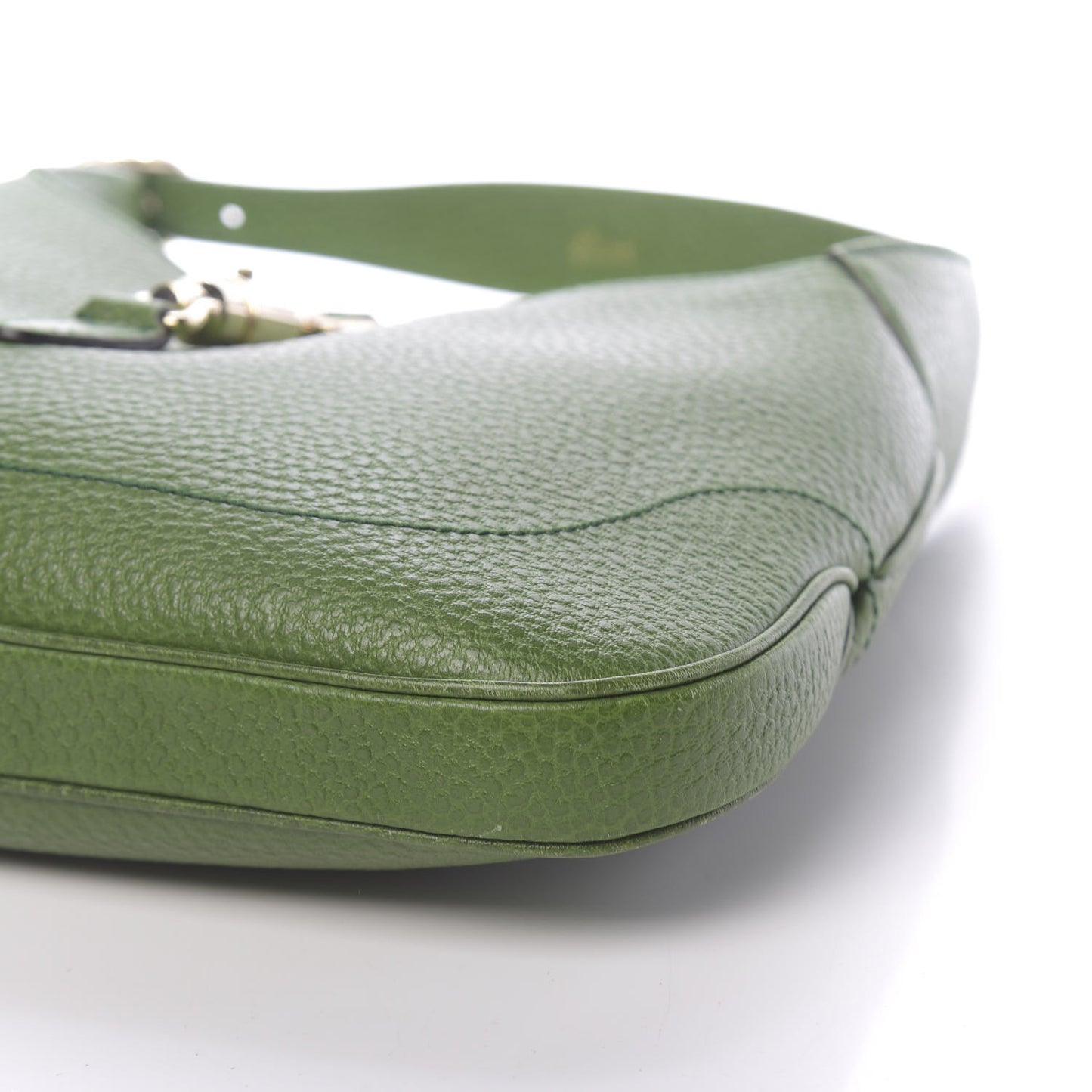 Soft Grained Calfskin Jackie O Hobo Green
