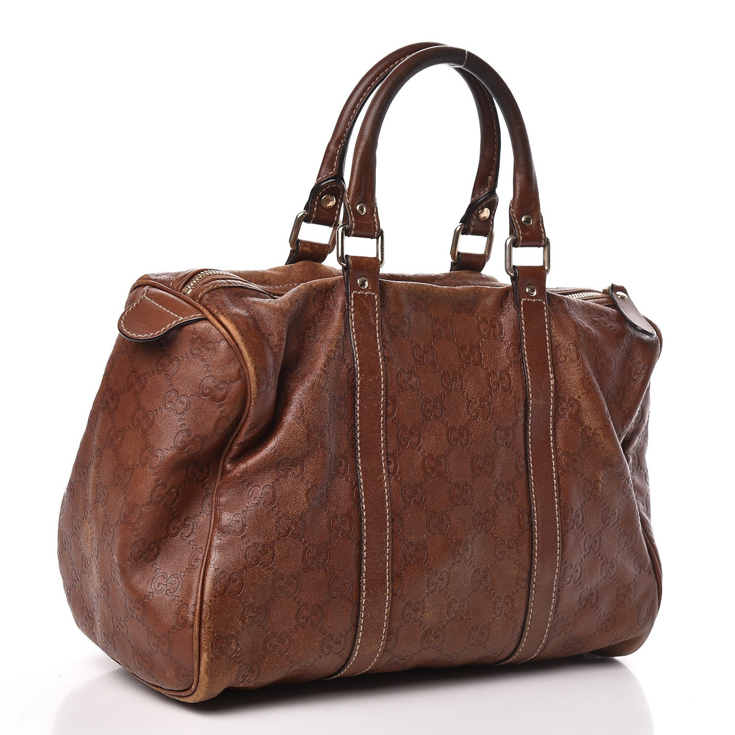 Gucci Guccissima Medium Joy Boston Brown 3 of 14