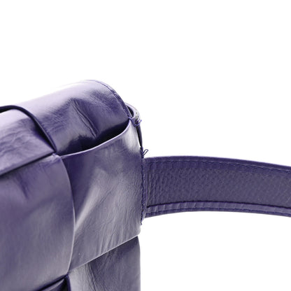 Bottega Veneta Paper Calfskin Intrecciato Cassette Belt Bag Purple 11 of 13