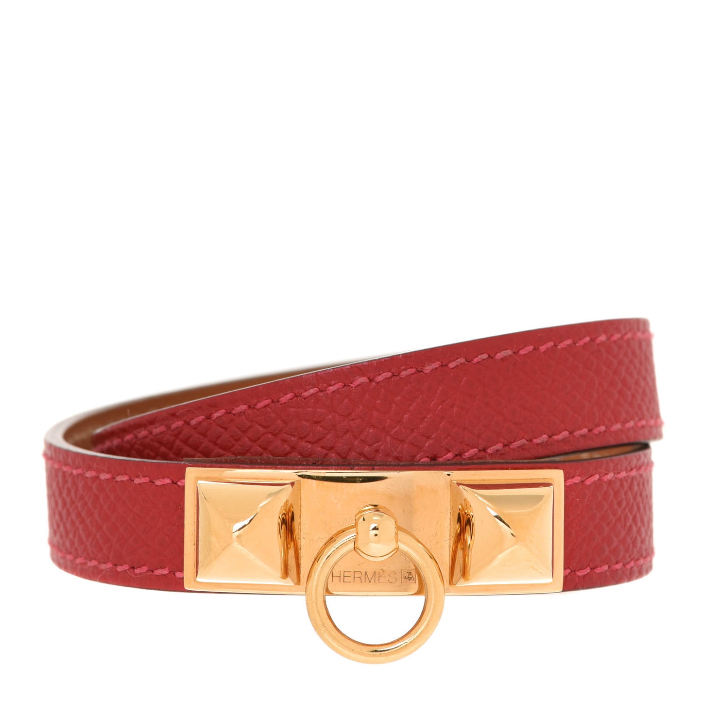Epsom Rivale Double Tour Bracelet S Rouge Casaque