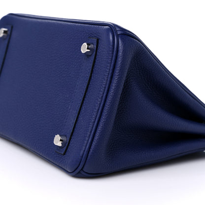 Hermes Togo Birkin 25 Bleu Encre 9 of 10
