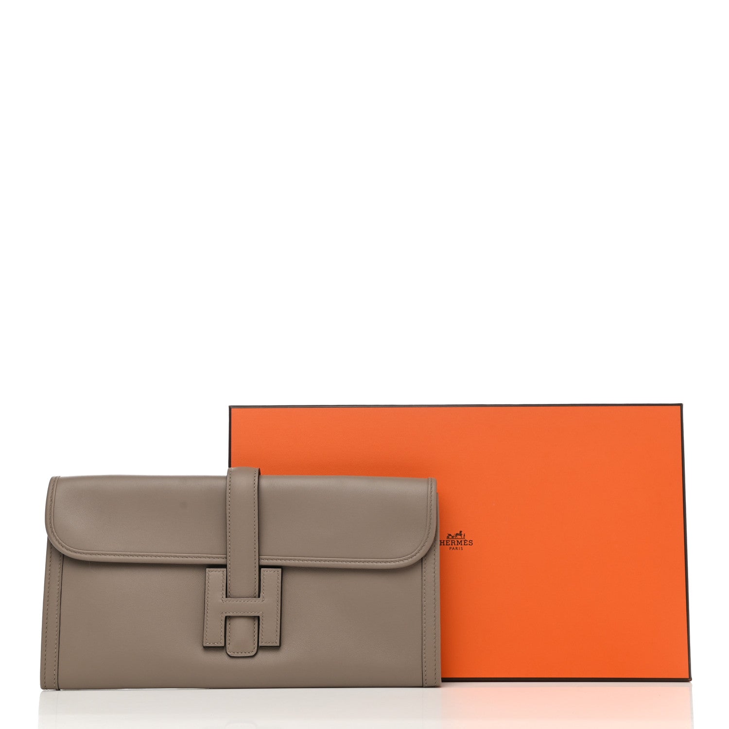 Hermes Swift Jige Elan 29 Clutch Gris Asphalte 9 of 9