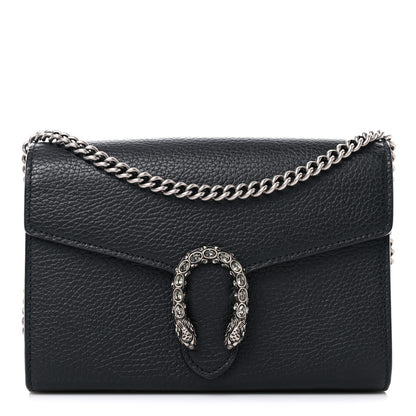 Gucci Calfskin Mini Dionysus Chain Wallet Black 1 of 11