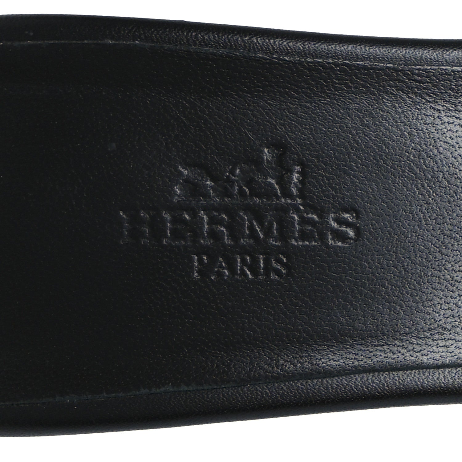 Hermes Calfskin Gigi 50 Sandals 36.5 Black 7 of 10