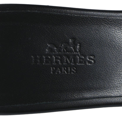 Hermes Calfskin Gigi 50 Sandals 36.5 Black 7 of 10