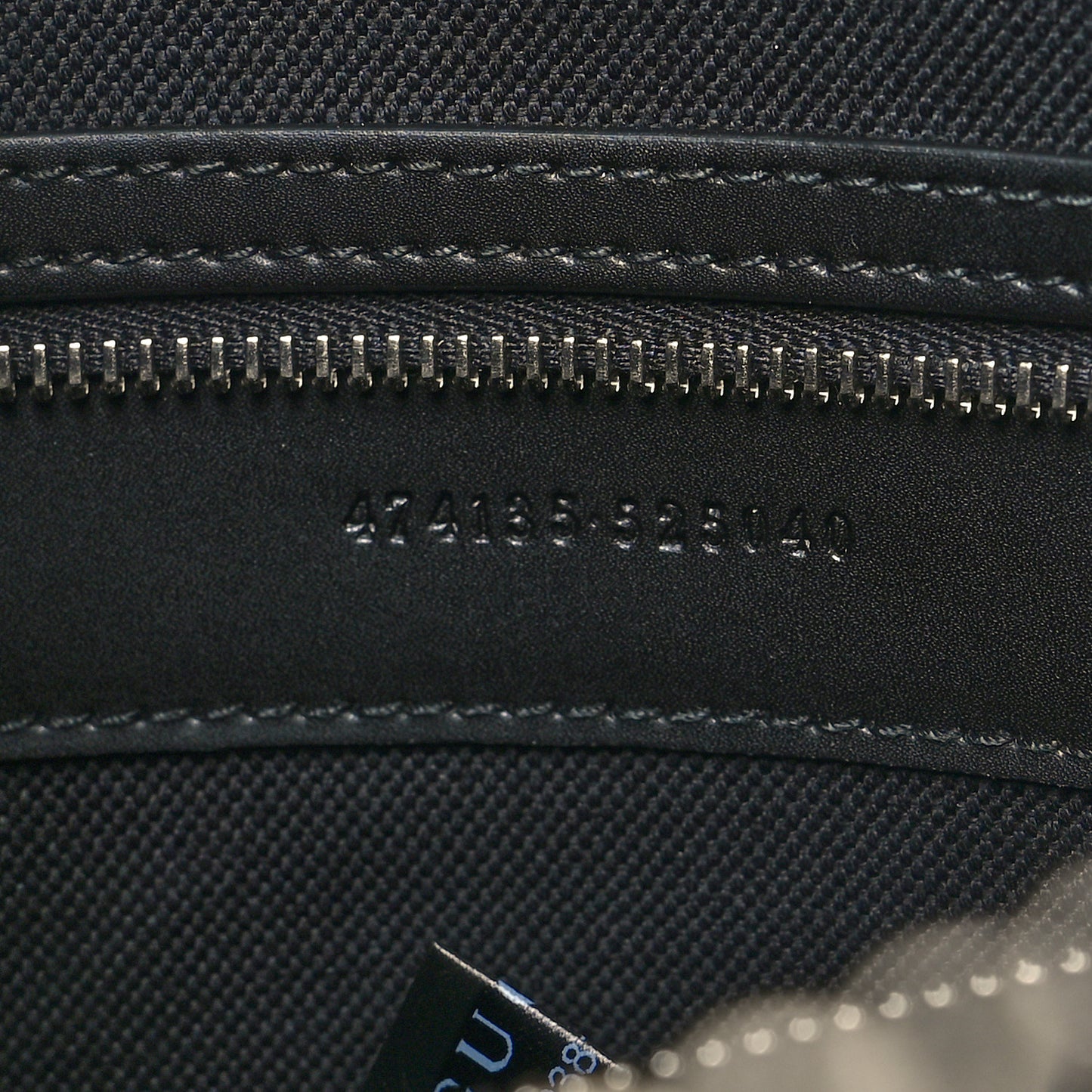 GG Supreme Monogram Appia Calfskin Web Briefcase Black