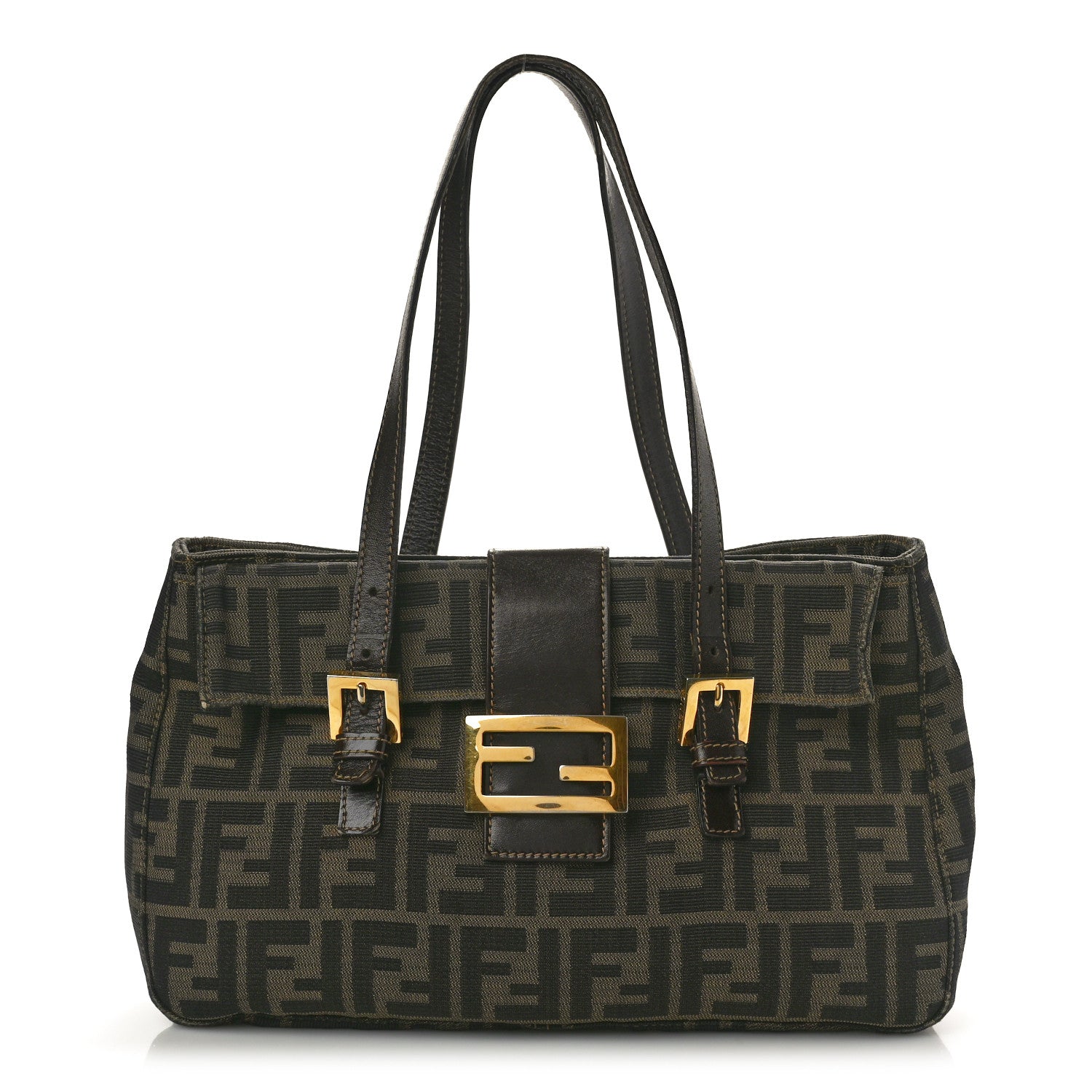 Fendi Zucca Small Handbag Tobacco 1 of 14