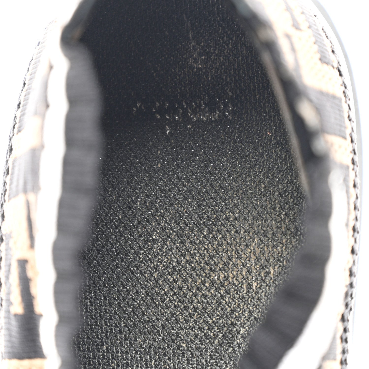 Fendi Stretch Yarn FF Stiff Band Rockoko Sneakers 38 Black White Tobacco 7 of 9