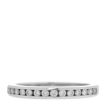 Tiffany Platinum Diamond .25ctw Half Circle Wedding Band Ring 50 5.25 1 of 5