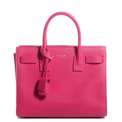 Saint Laurent Calfskin Baby Sac De Jour Lipstick Fuchsia 1 of 8