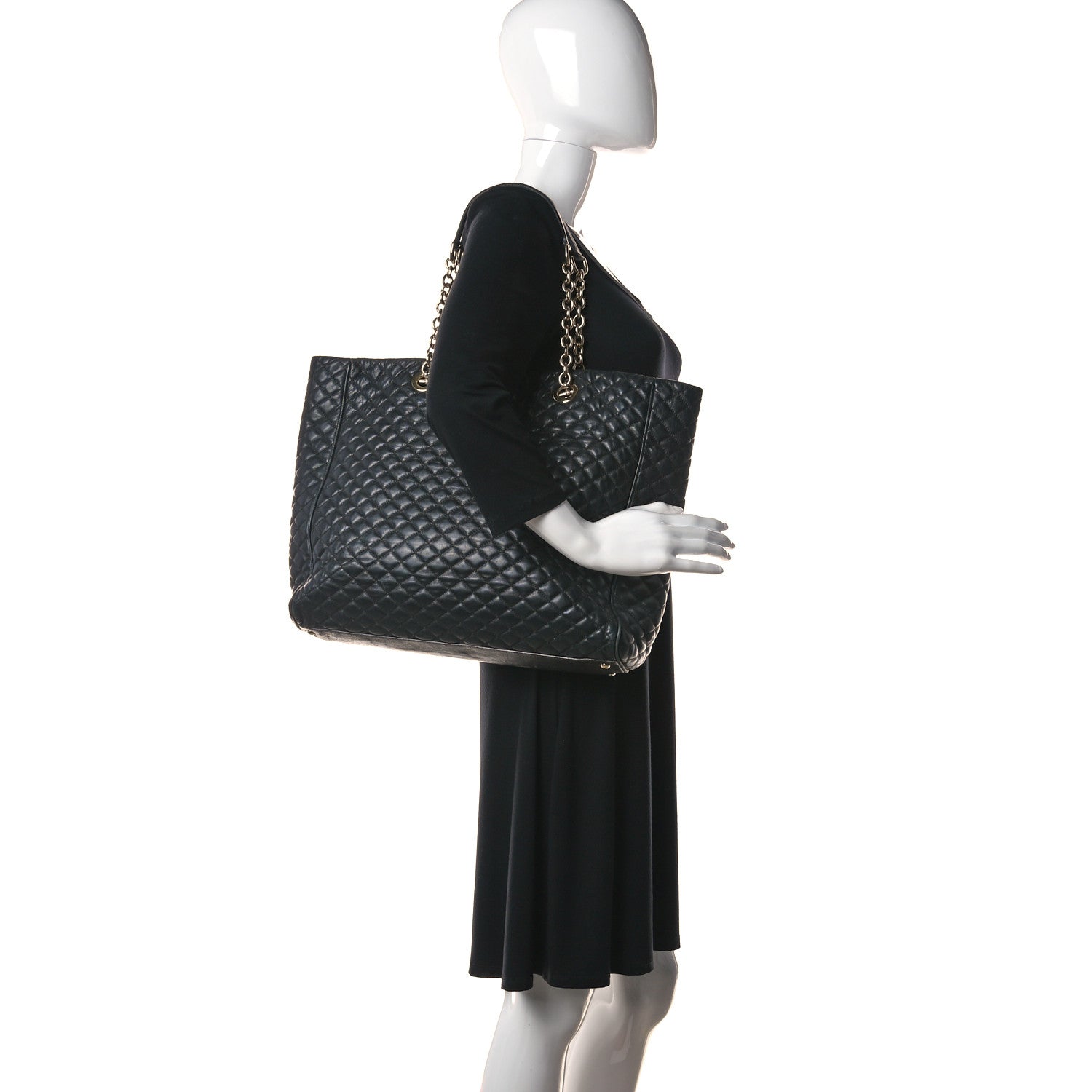 Dolce & Gabbana Calfskin Quilted Tote Black 2 of 20