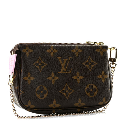 Louis Vuitton Monogram 2021 Christmas Animation Japanese Garden Mini Pochette Accessories Wisteria Pink 2 of 8
