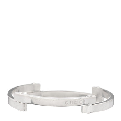 Gucci Sterling Silver Logo Bar Bracelet 1 of 4