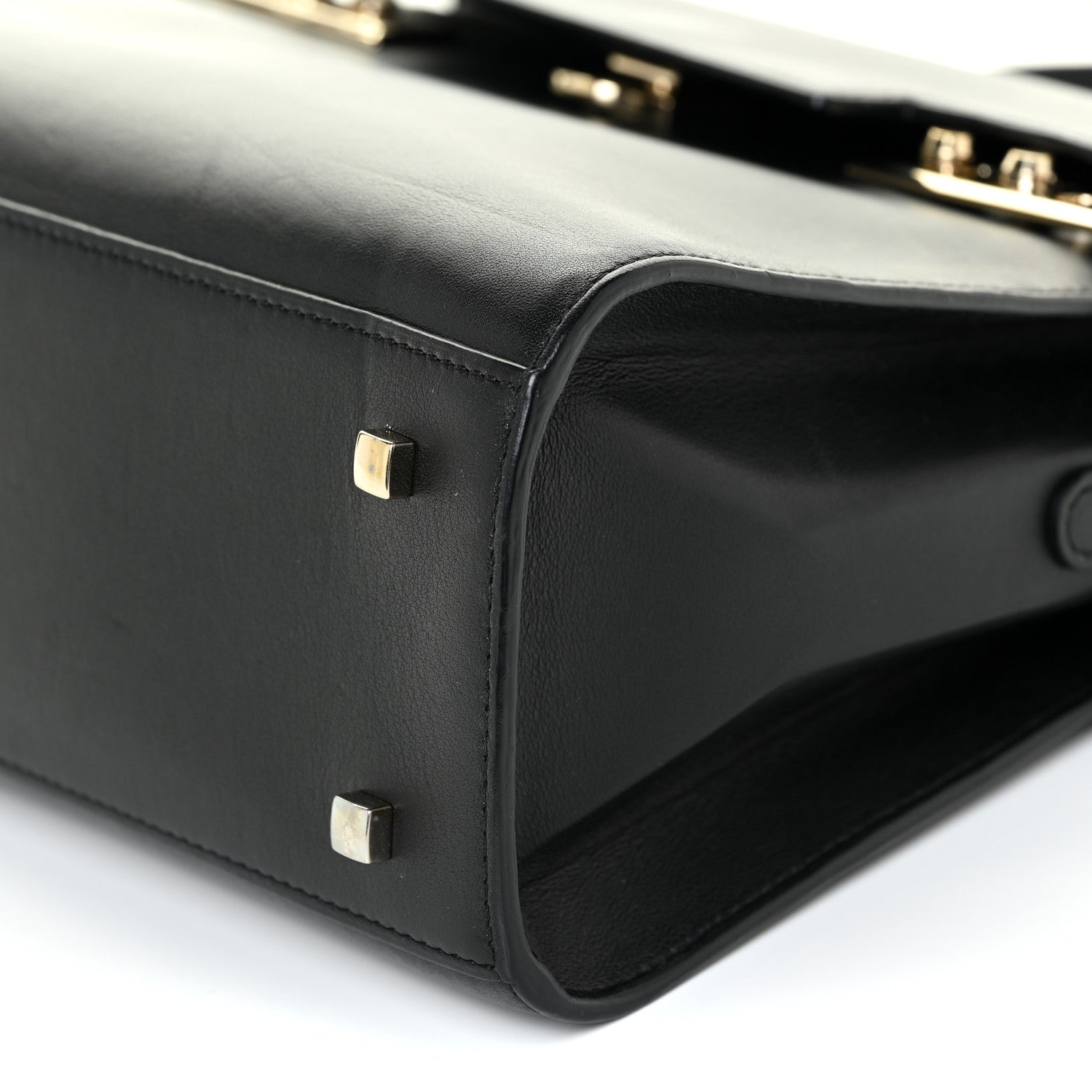 Delvaux Calfskin MM Tempete Satchel Black 11 of 22