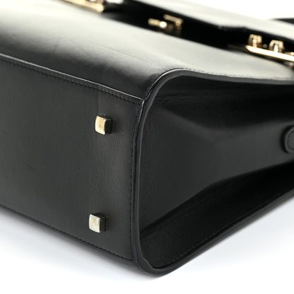 Delvaux Calfskin MM Tempete Satchel Black 11 of 22