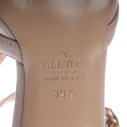 Valentino Garavani Patent Rockstud Ankle Strap Low Heel Pumps 39.5 Poudre 7 of 7