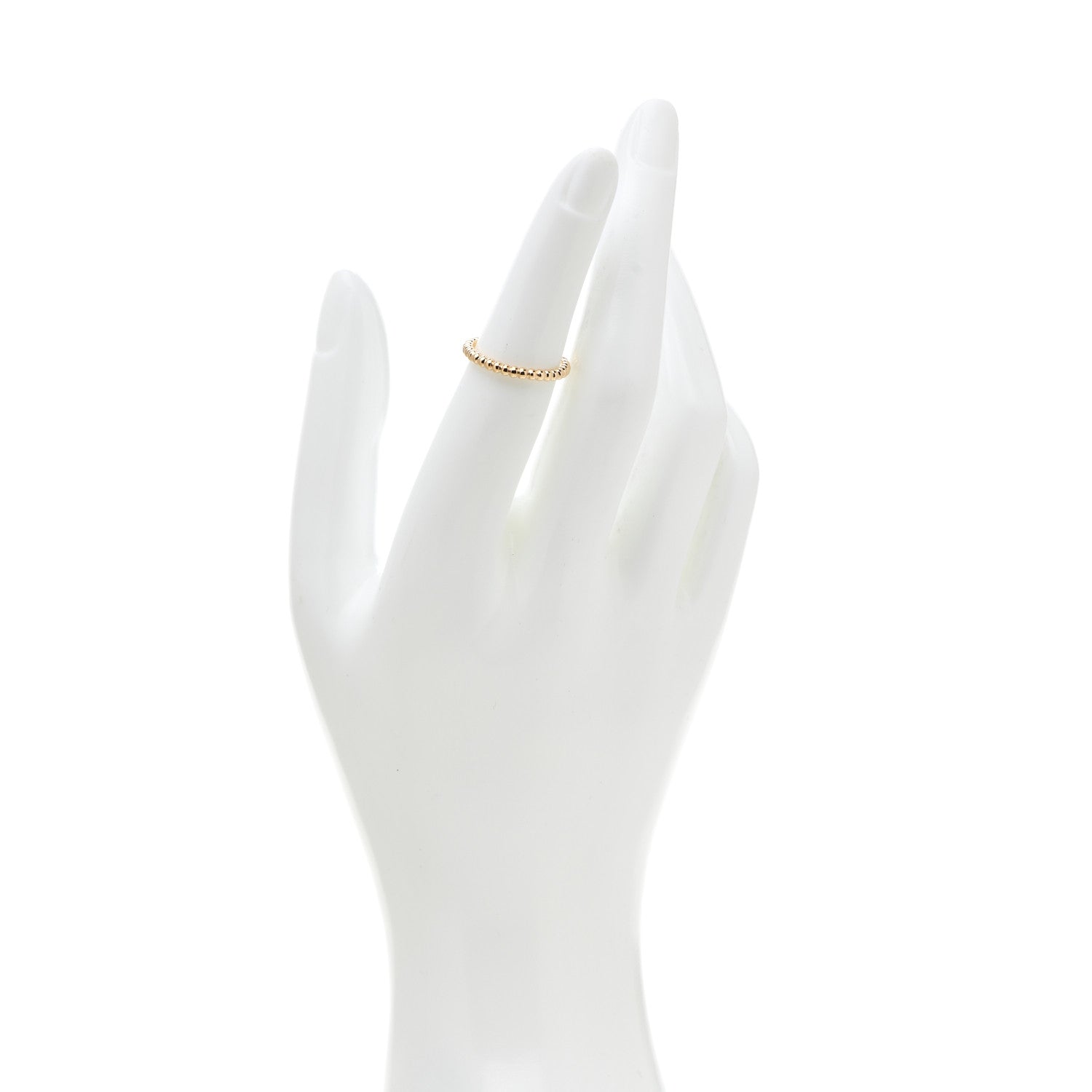 Van Cleef & Arpels 18K Yellow Gold Small Perlee Ring 50 5.25 2 of 5