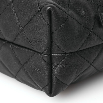 Chanel Calfskin Quilted Mini Bowling Bag Black 10 of 10