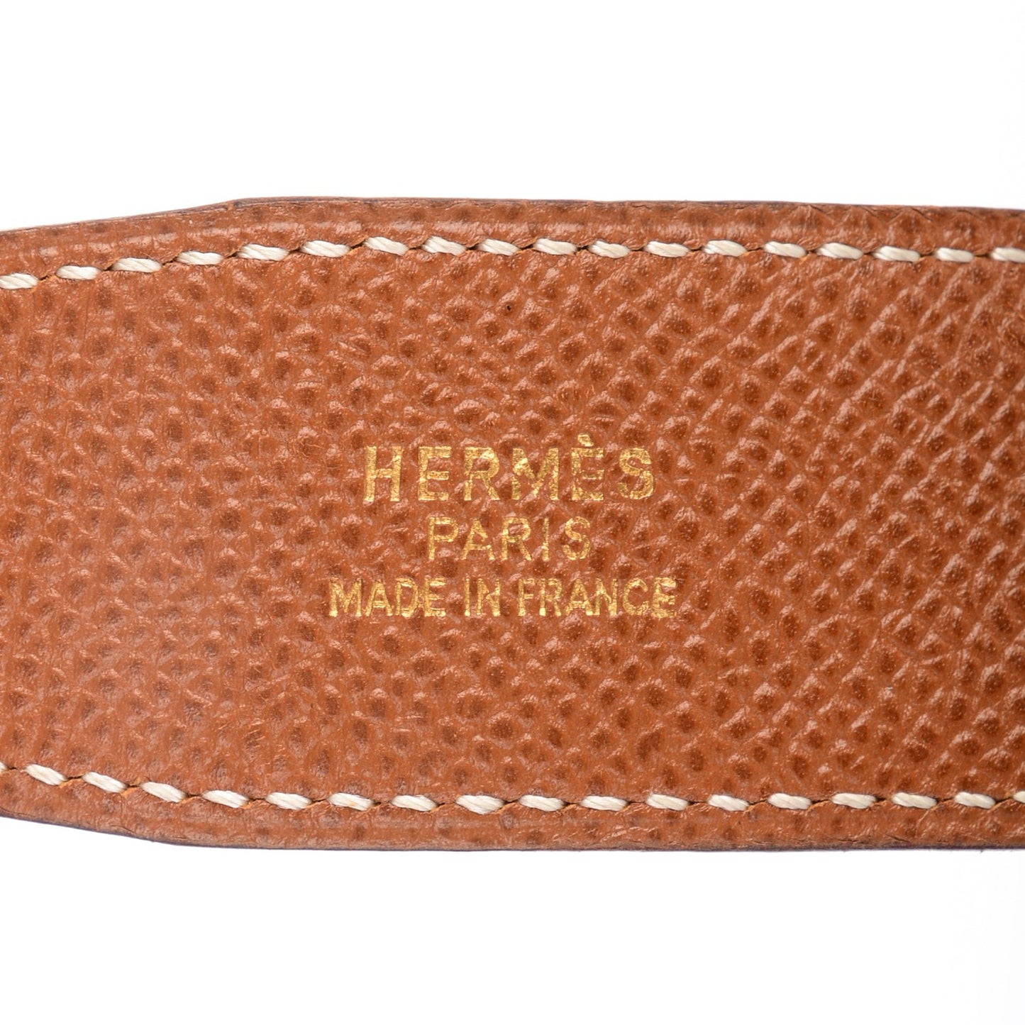 Box Courchevel 32mm H Belt 65 Black Gold