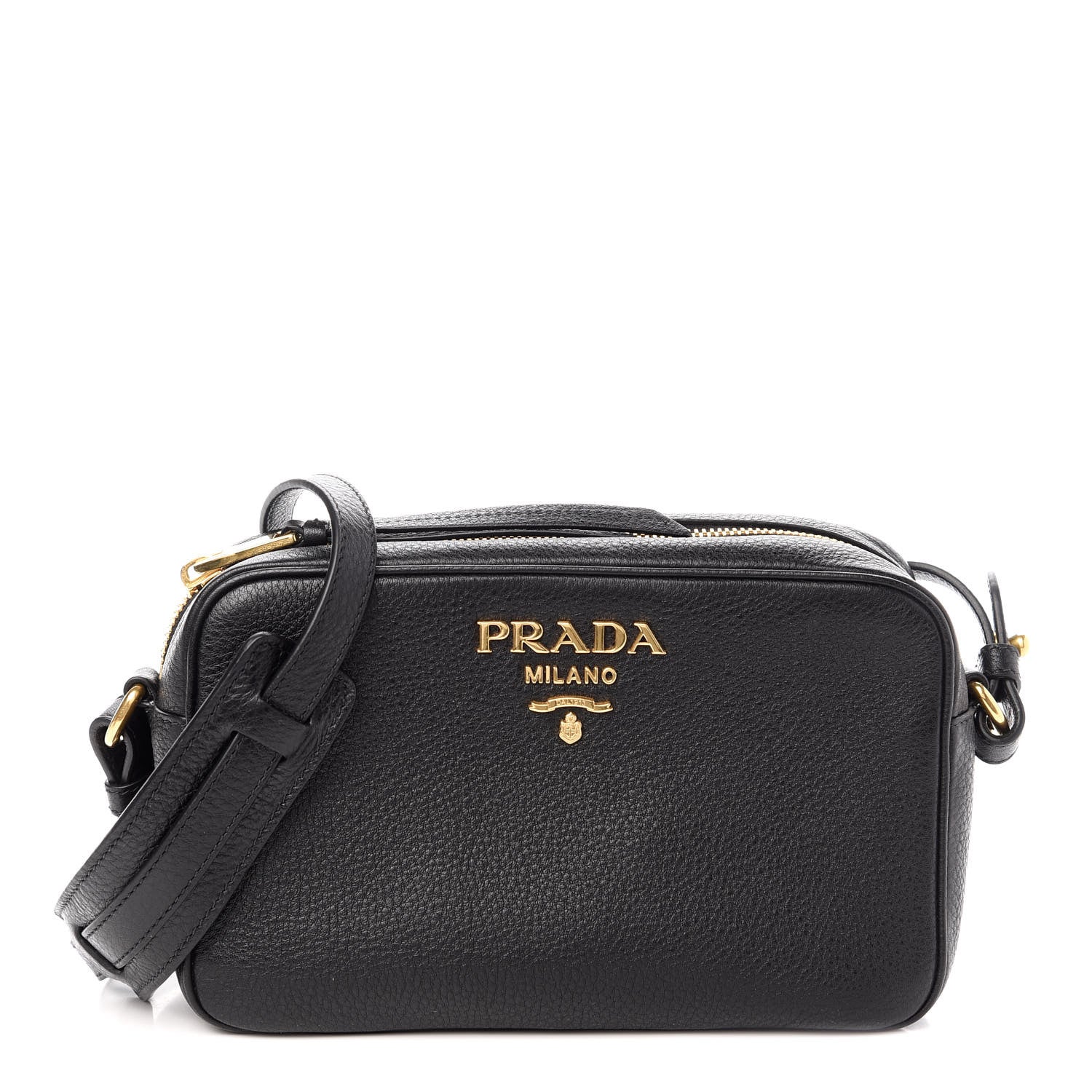 Prada Vitello Daino Camera Crossbody Black 1 of 9