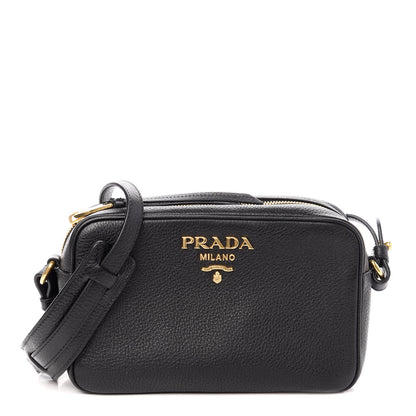 Prada Vitello Daino Camera Crossbody Black 1 of 9