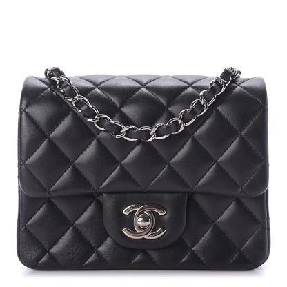 Chanel Lambskin Quilted Mini Square Flap Black 1 of 10