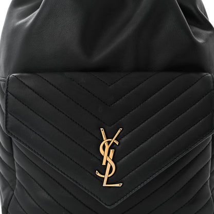 Saint Laurent Lambskin Matelasse Monogram Joe Backpack Black 8 of 11