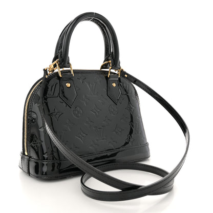 Louis Vuitton Vernis Alma BB Noir Magnetique 3 of 11