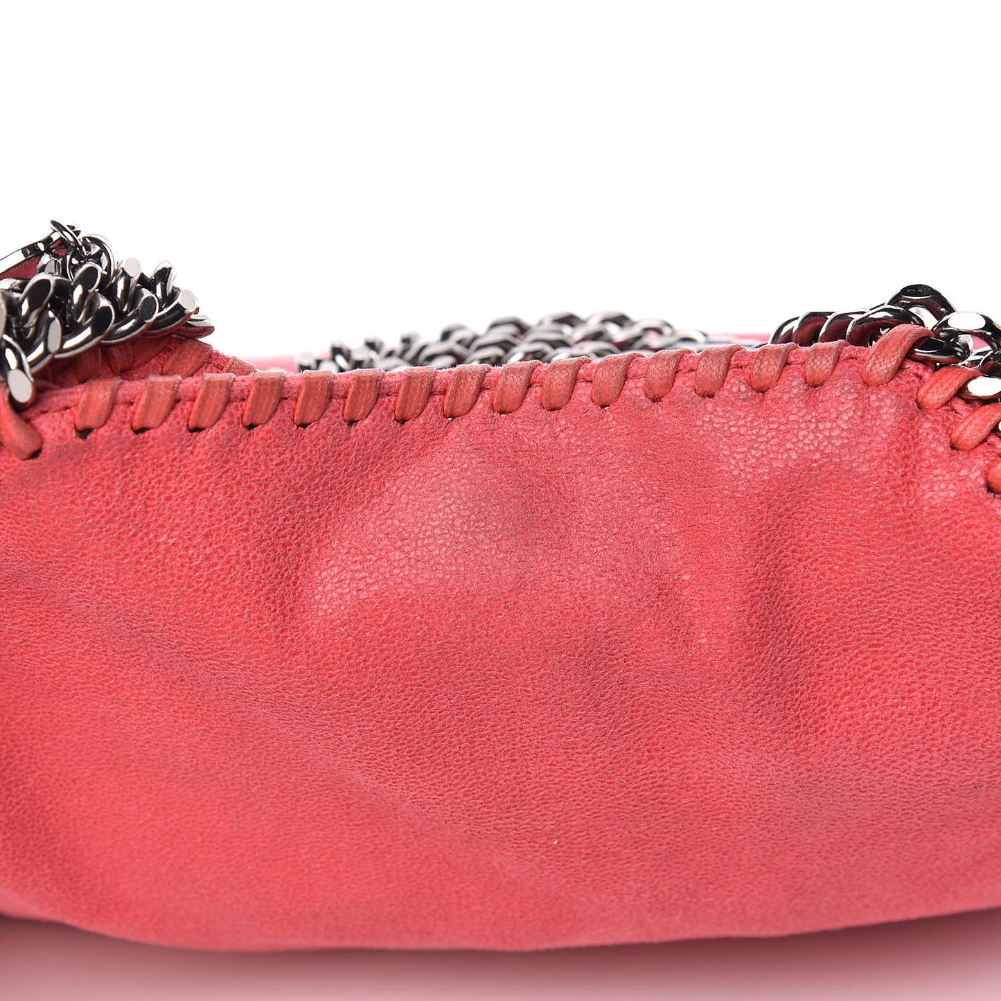 Shaggy Deer Mini Falabella Fold Over Tote Pink Fluo