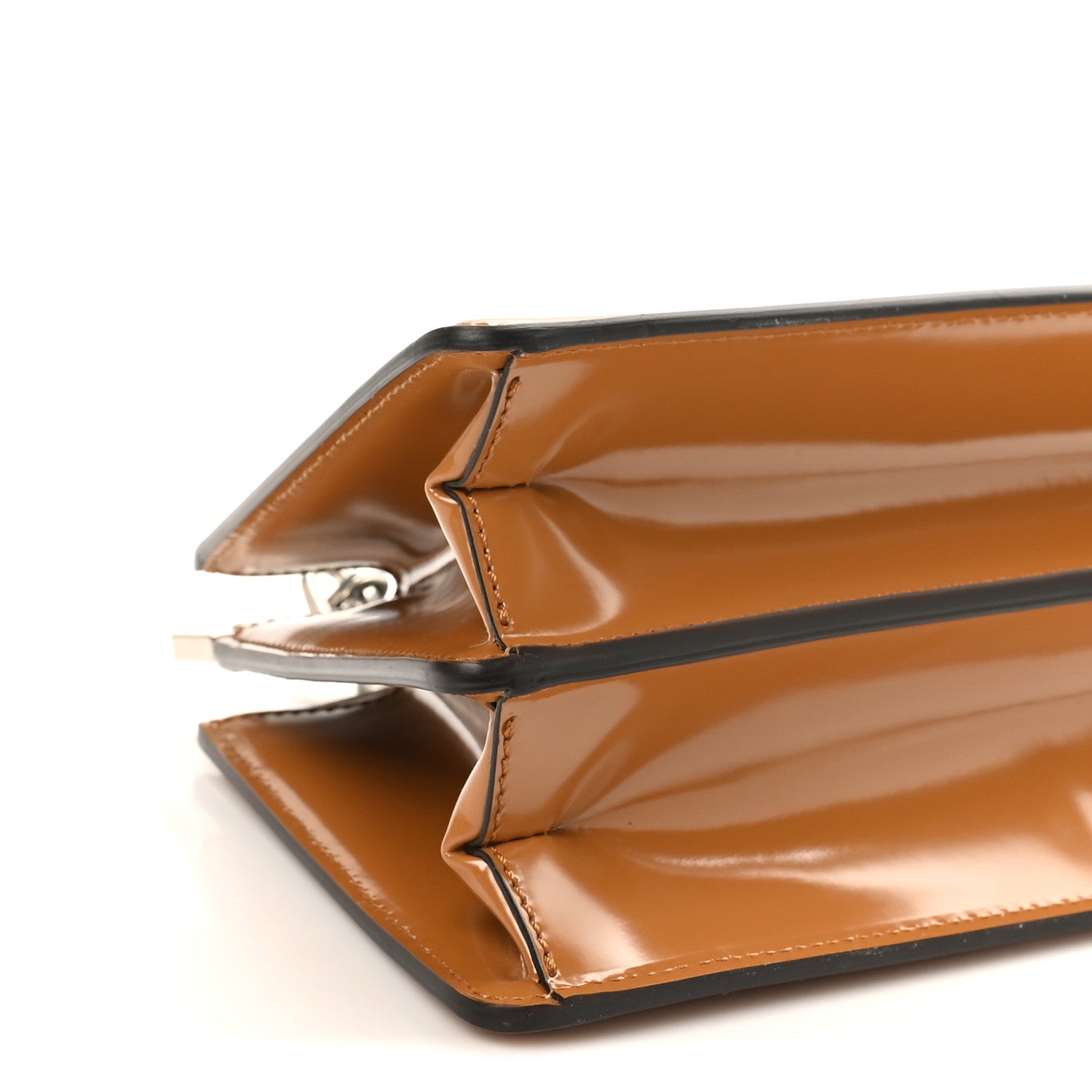 Fendi Patent Peekaboo Cut Caramello 9 of 10