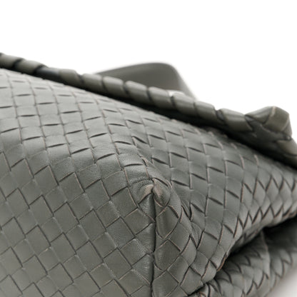 Bottega Veneta Nappa Intrecciato Olimpia Shoulder Bag Steel 14 of 15