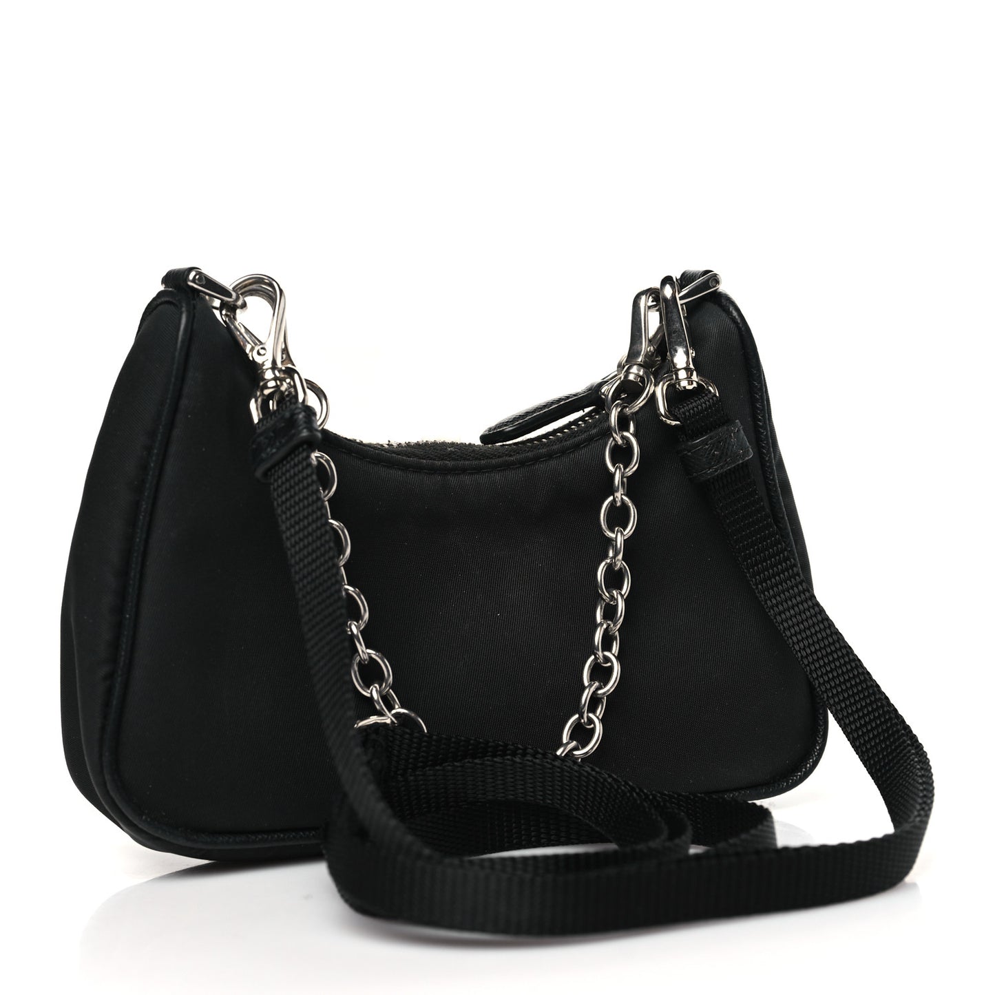 Tessuto Nylon Mini Re-Edition 2000 Shoulder Bag Black