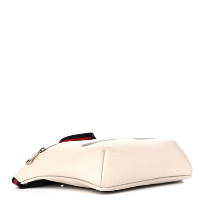 Gucci Grained Calfskin Logo Belt Bag White 4 of 12