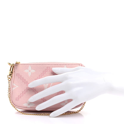 Louis Vuitton Empreinte Monogram Giant Broderies Mini Pochette Accessories Pink Creme 2 of 6