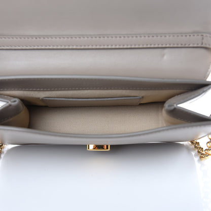 Chloe Calfskin Suede C Clutch With Chain Motty Grey 6 of 11