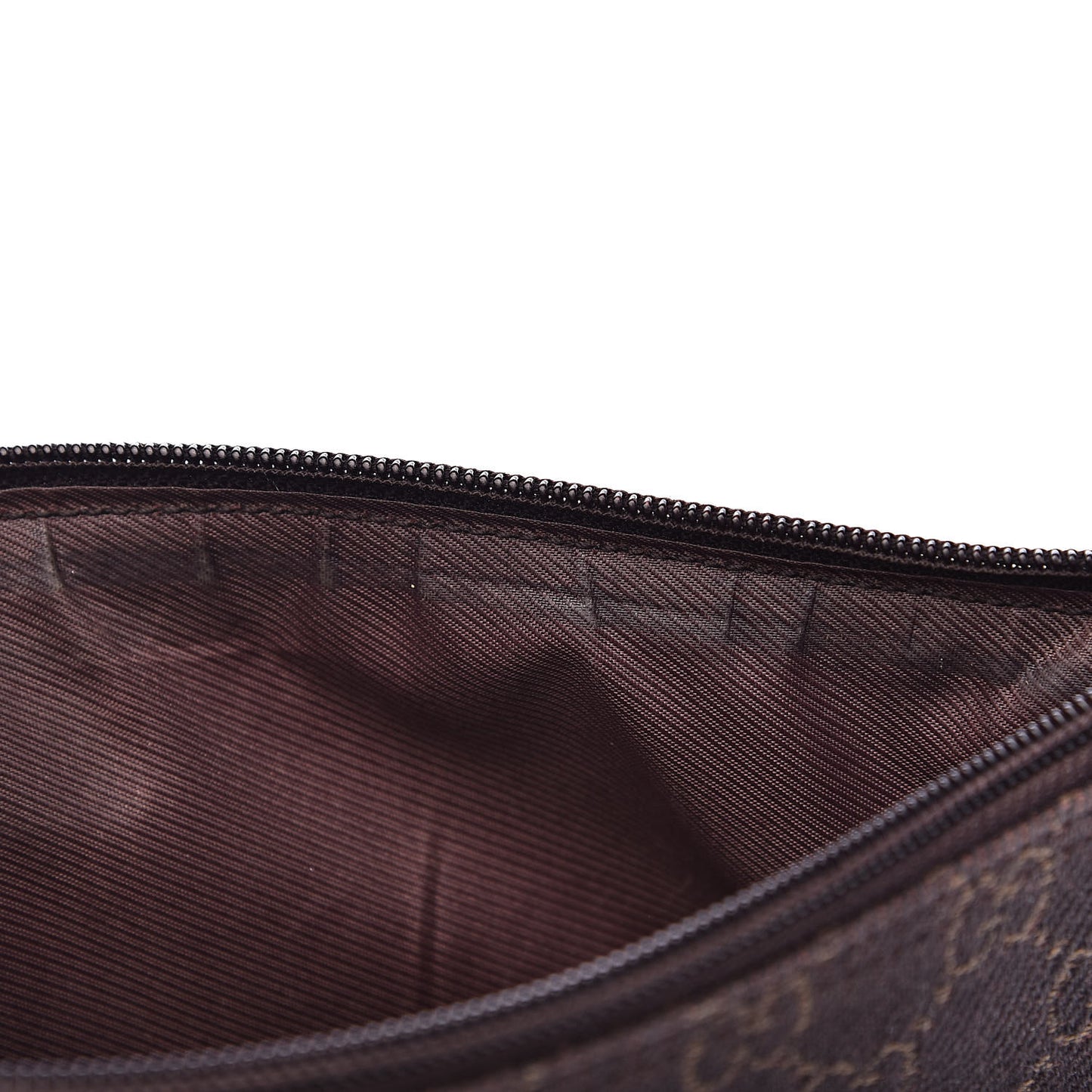 Denim Monogram Boat Pochette Dark Brown