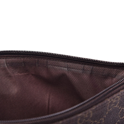 Gucci Denim Monogram Boat Pochette Dark Brown 12 of 12