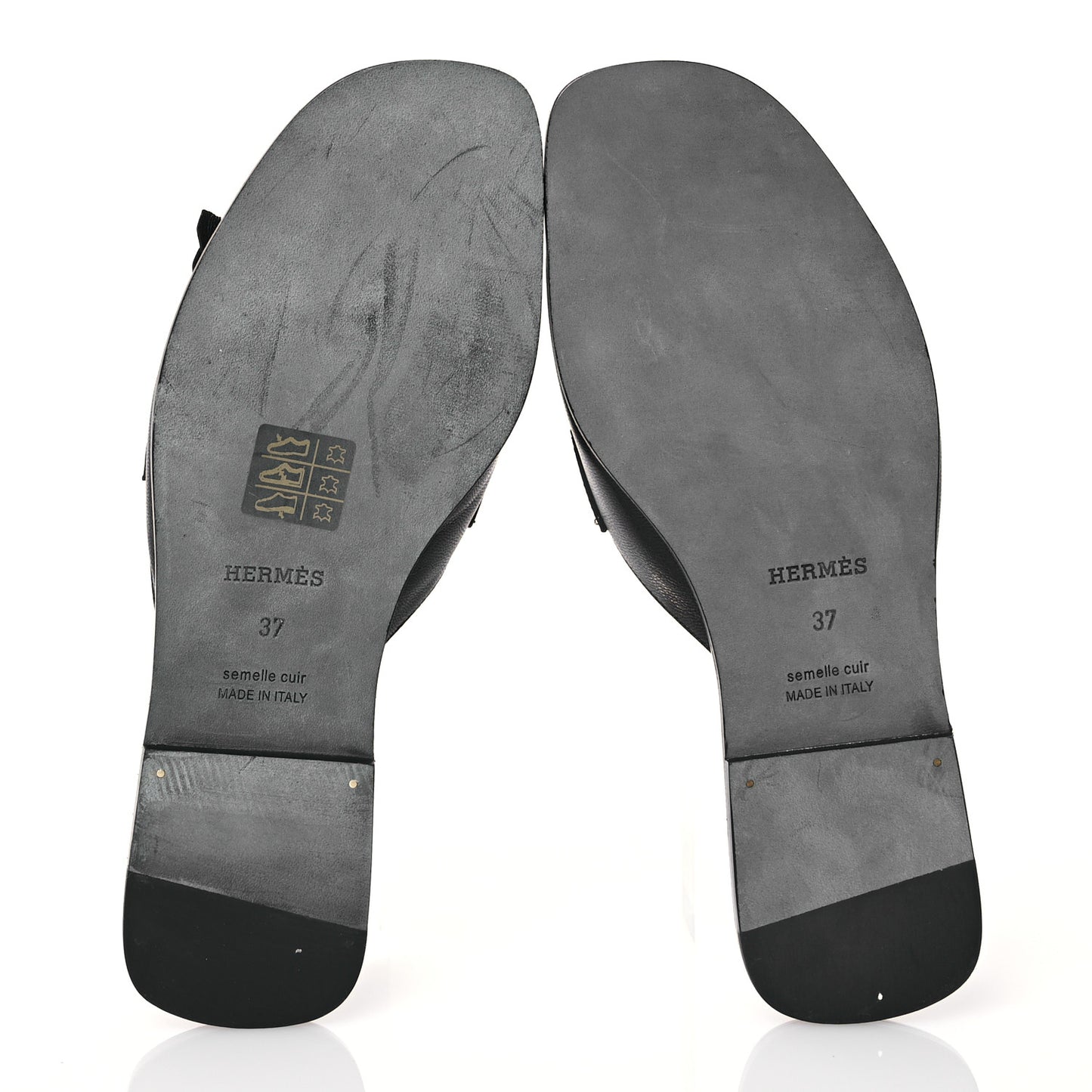 Goatskin Auteuil Sandals 37 Black