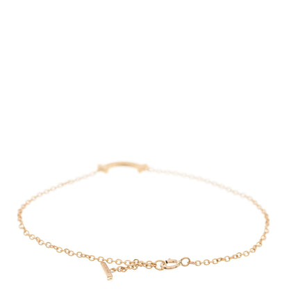 Tiffany 18K Yellow Gold Mini T Smile Bracelet 2 of 5