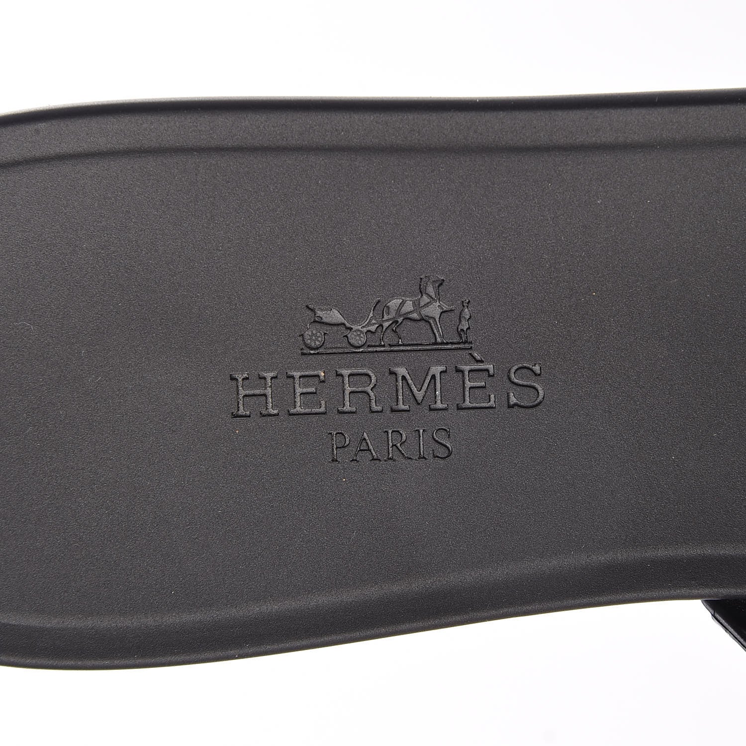 Hermes Rubber Chaine d'Ancre Rivage Sandals 36 Black 5 of 8