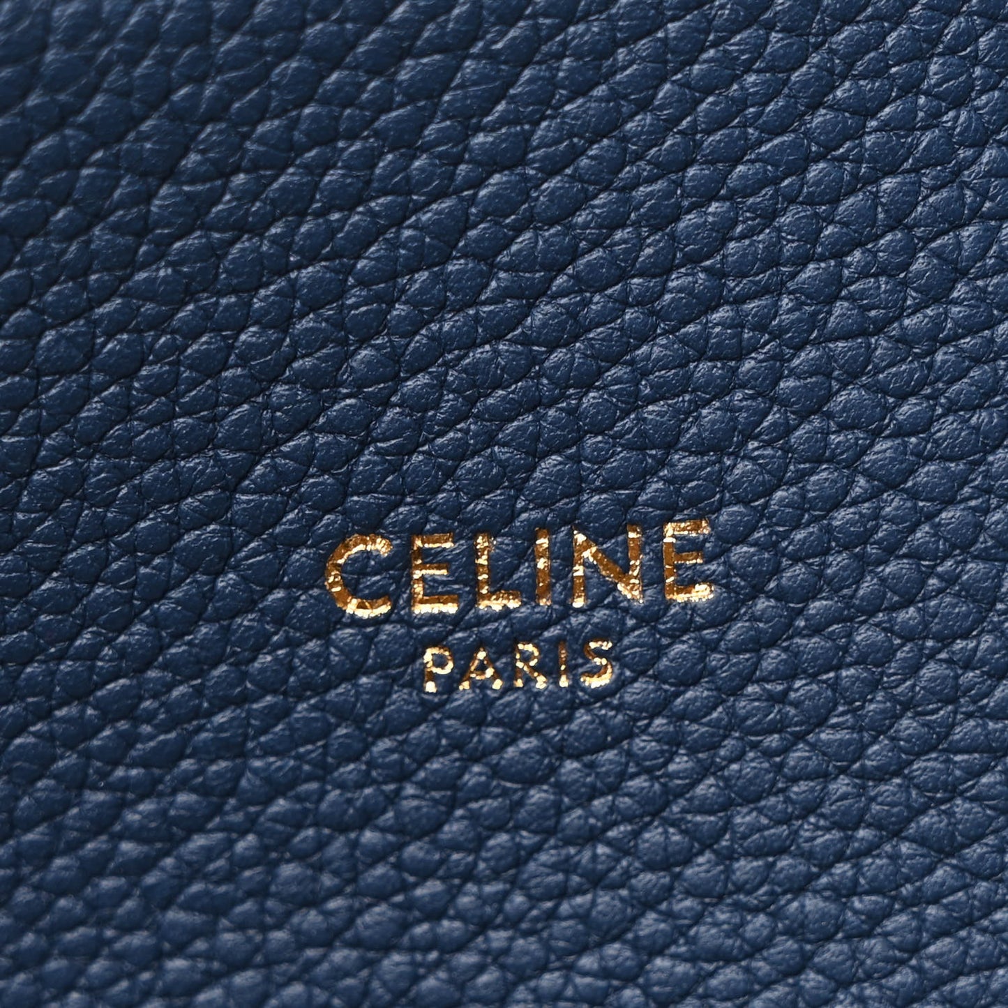 Soft Grained Calfskin Small Belt Cabas Phantom Deep Blue