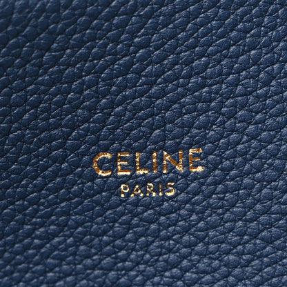 Celine Soft Grained Calfskin Small Belt Cabas Phantom Deep Blue 7 of 14