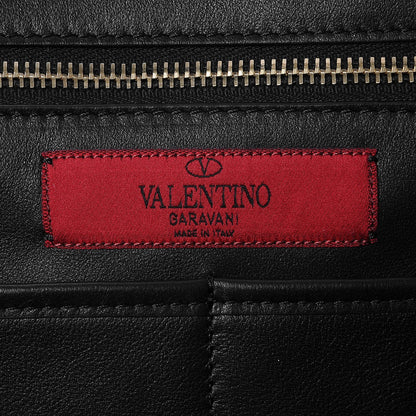 Valentino Garavani Vitello Medium Rockstud Tote Black 7 of 8